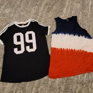 Chaps Multicolor Top And SO Black Tshirt